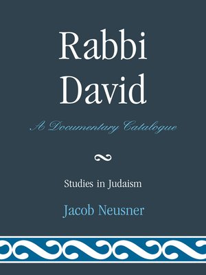 cover image of Rabbi David